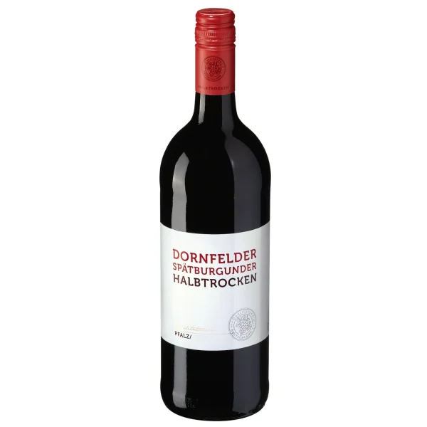 Sonstiges Dornfelder Spätburgunder Qualitätswein Halbtrocken 12,5 % Vol 1 Liter 1