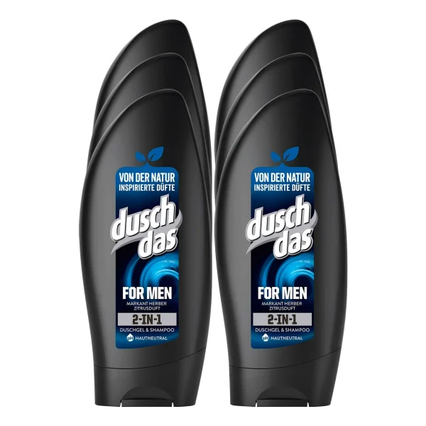 Duschdas Duschgel For Men 250 Ml, 6er Pack 1