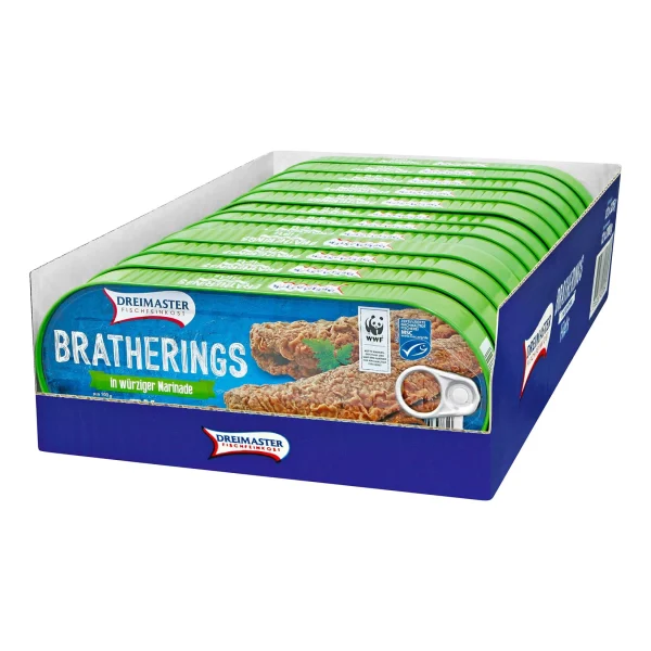 Dreimaster Fischfeinkost Dreimaster Bratheringsfilet 200 G, 12er Pack 1
