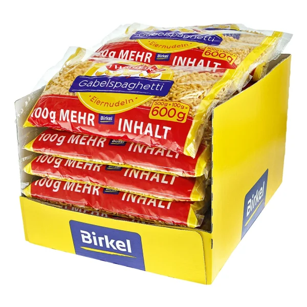 Birkel 7 Hühnchen Gabelspaghetti 600 G, 18er Pack 1