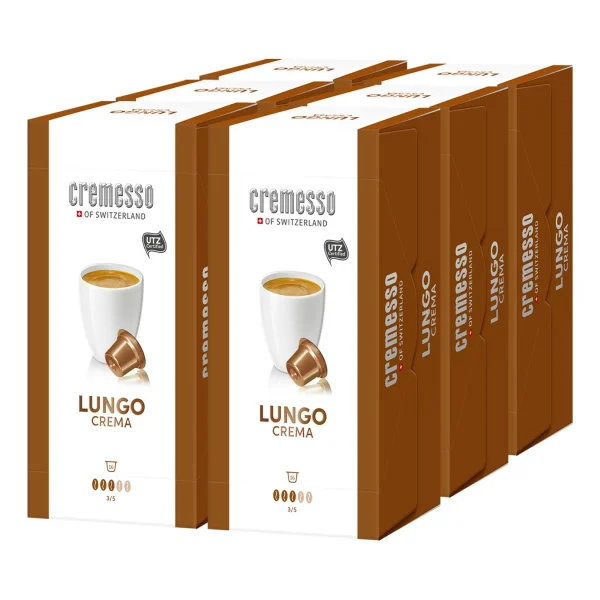 Cremesso Of Switzerland Cremesso Lungo Crema Kaffee 16 Kapseln 96 G, 6er Pack 1