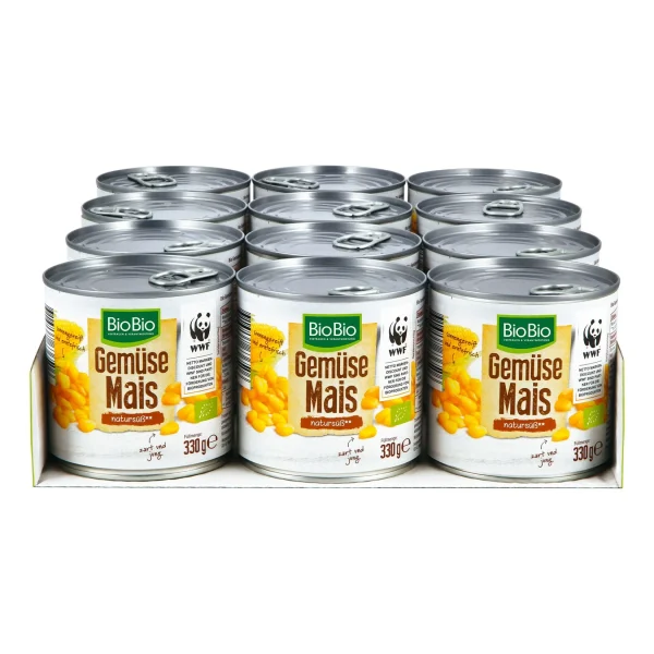 BioBio Gemüsemais 285 G, 12er Pack 1