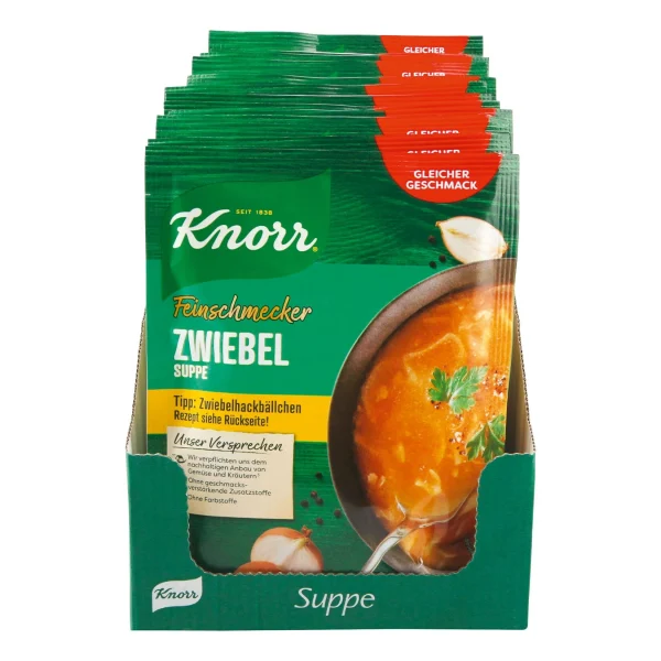 Knorr Feinschmecker Zwiebelsuppe Ergibt 0,75 Liter, 14er Pack 1