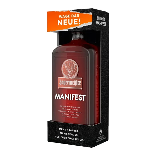 Jägermeister Manifest Geschenkbox 38,0 % Vol 0,5 Liter 1