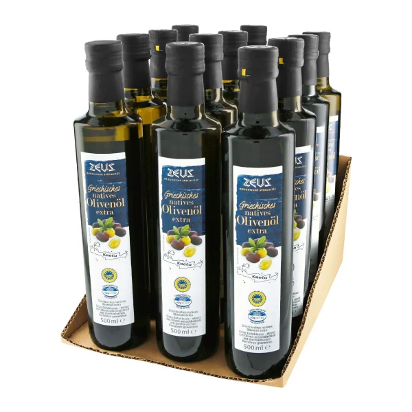 Zeus Griechisches Olivenöl 500 Ml, 12er Pack 1